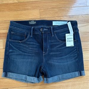 Treasure & Bond Dark Wash Denim Shorts
